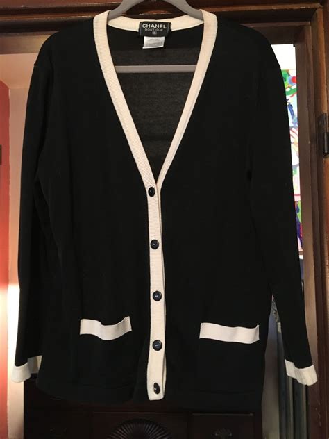 chanel cardigan 2016|chanel cardigan black and white.